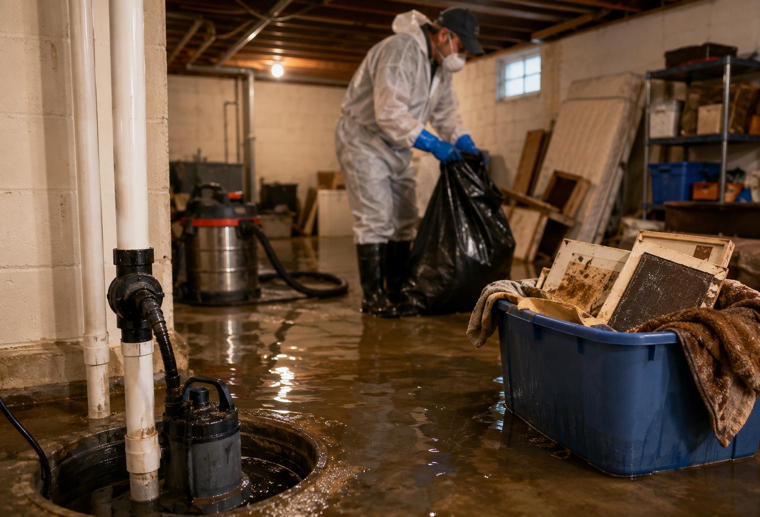 Sump Pump Failures: Safe Handling and Removal of Water-Damaged Basement Clutter in Central NY